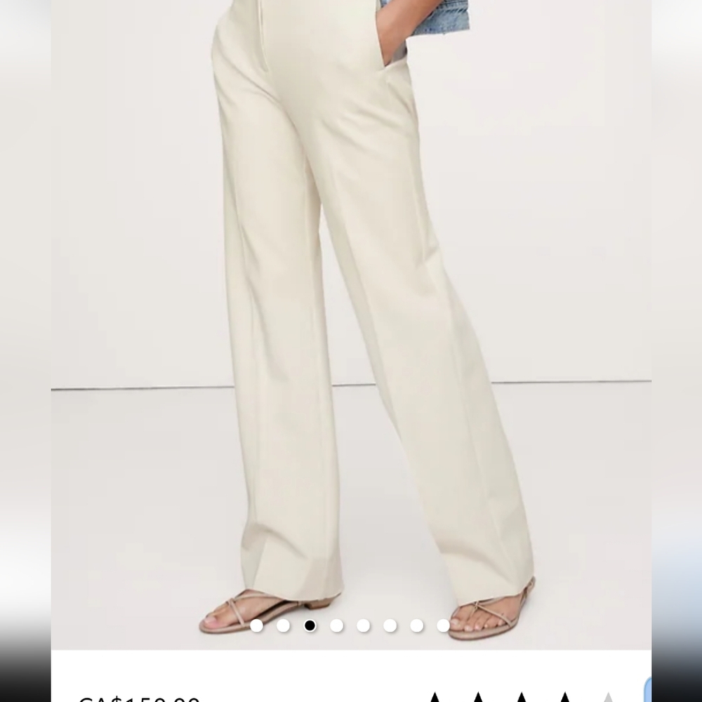 Banana Republic Cream Trousers